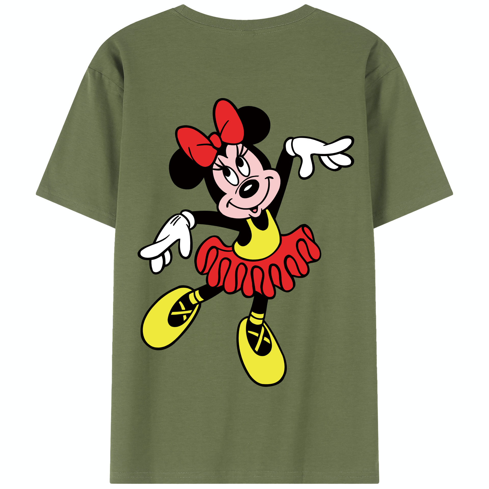 （画像用） ミッキーマウス Mickey Mouse 綿100％半袖Tシャツ（背面プリント）